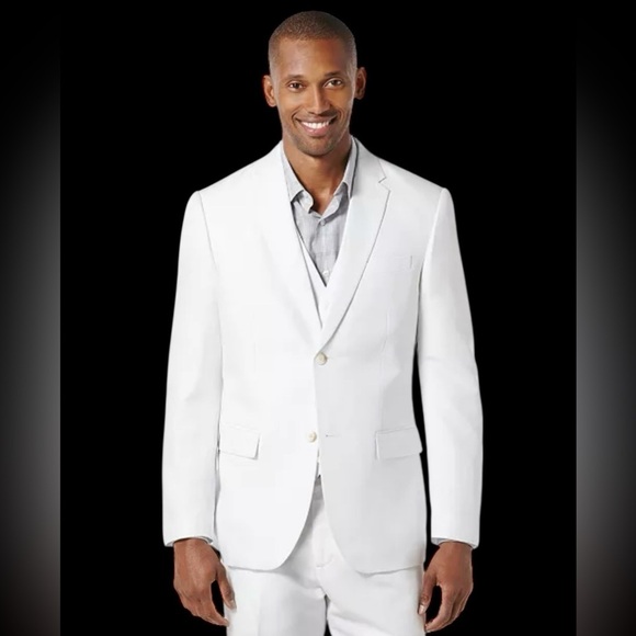Perry Ellis Other - Perry Ellis Men’s White Linen Cotton Blend Blazer Sport Coat 44R